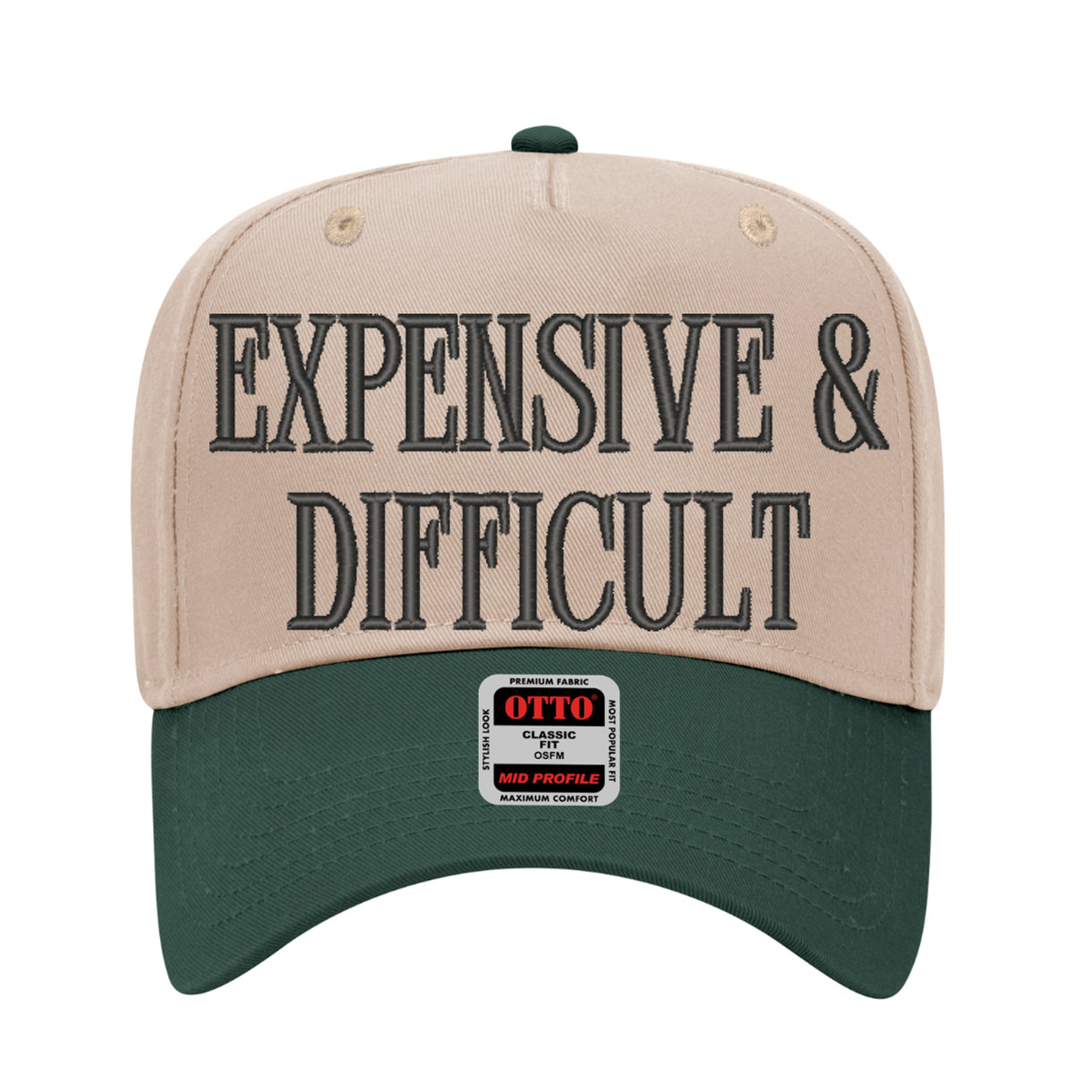 Expensive & Difficult Embroidered Hat – Trucker Hat