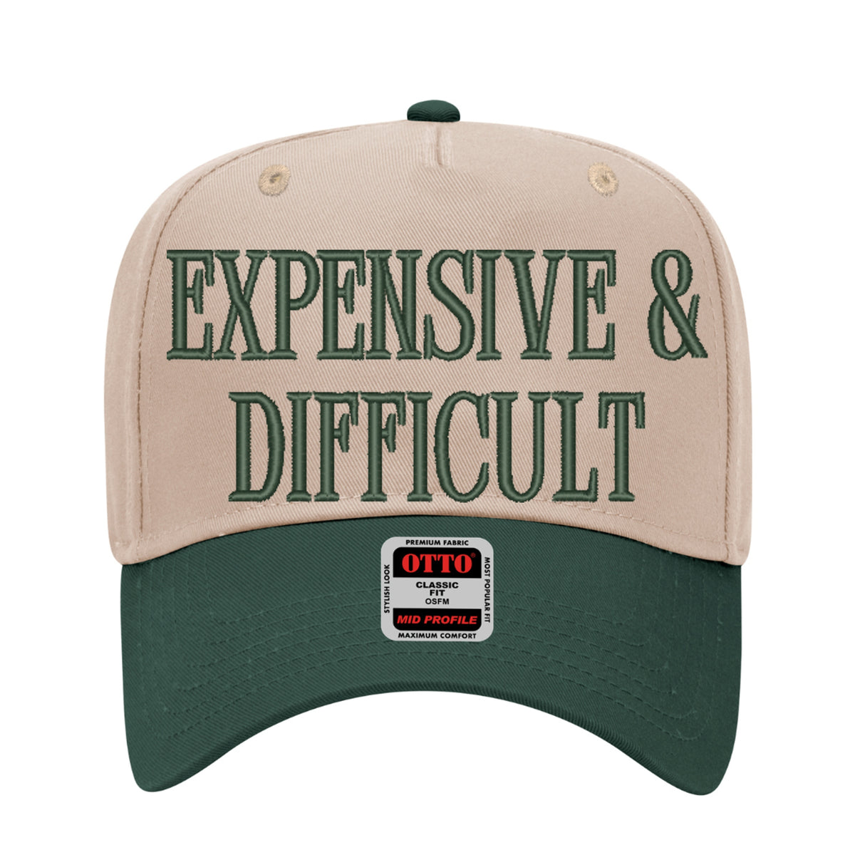 Expensive & Difficult Embroidered Hat – Trucker Hat