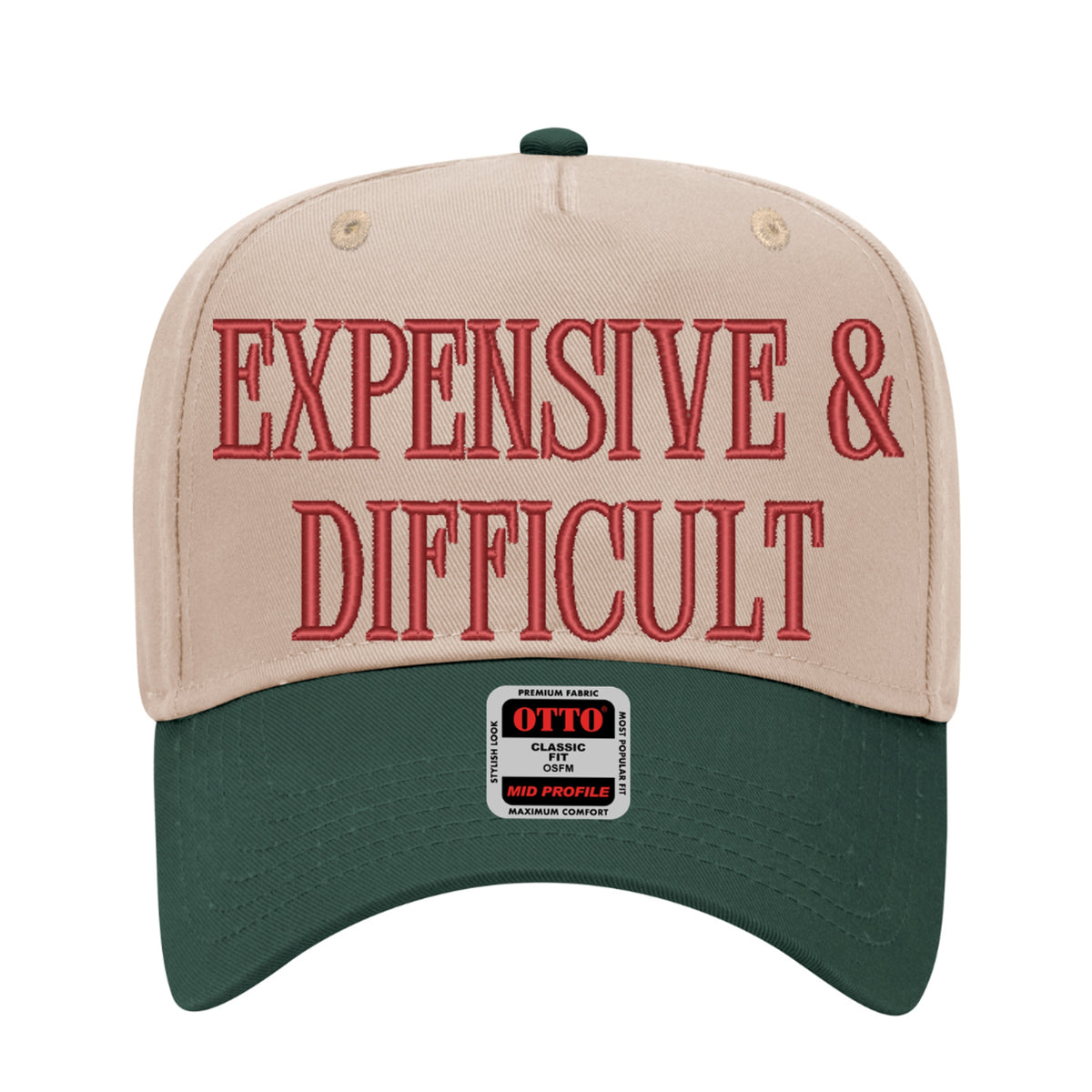 Expensive & Difficult Embroidered Hat – Trucker Hat