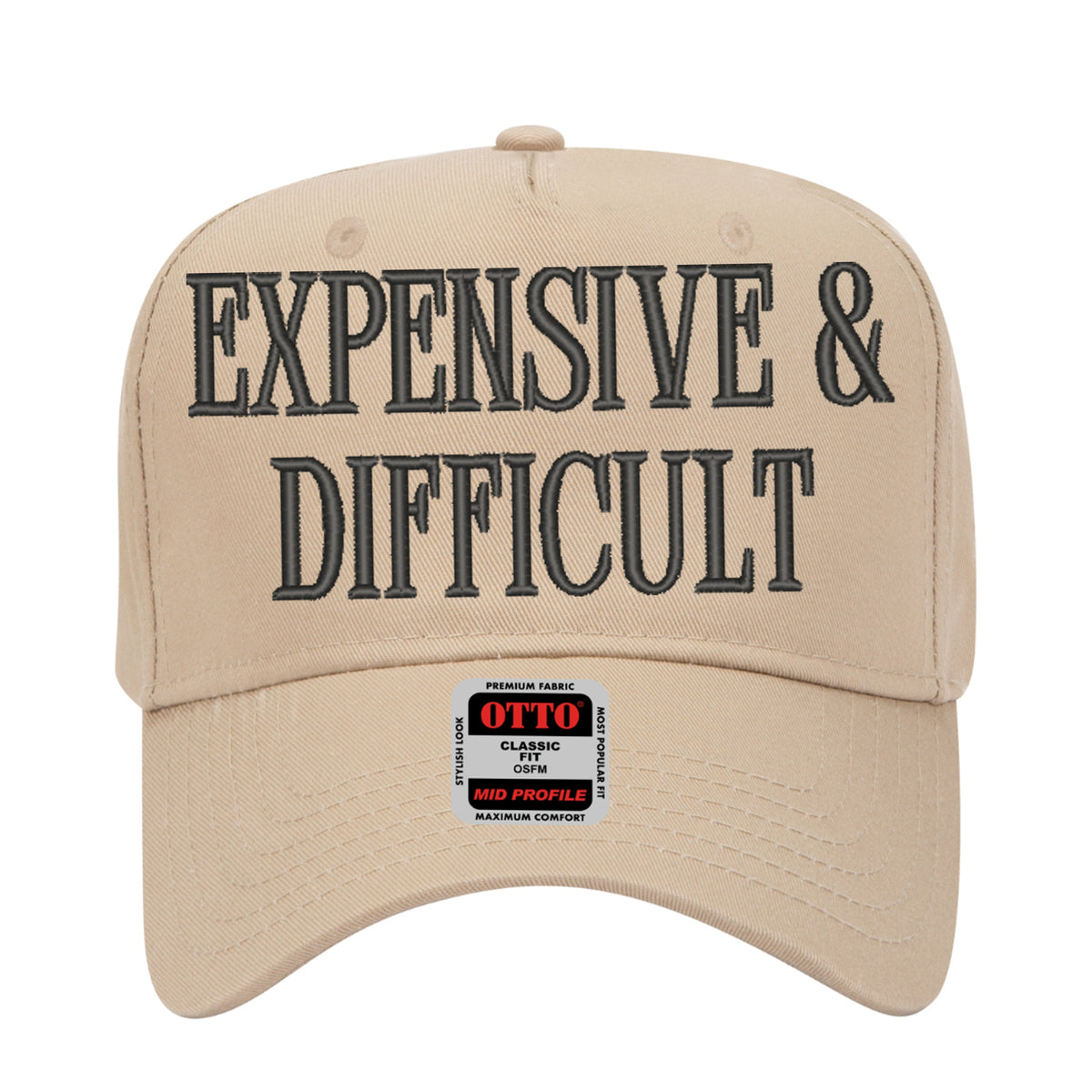 Expensive & Difficult Embroidered Hat – Trucker Hat