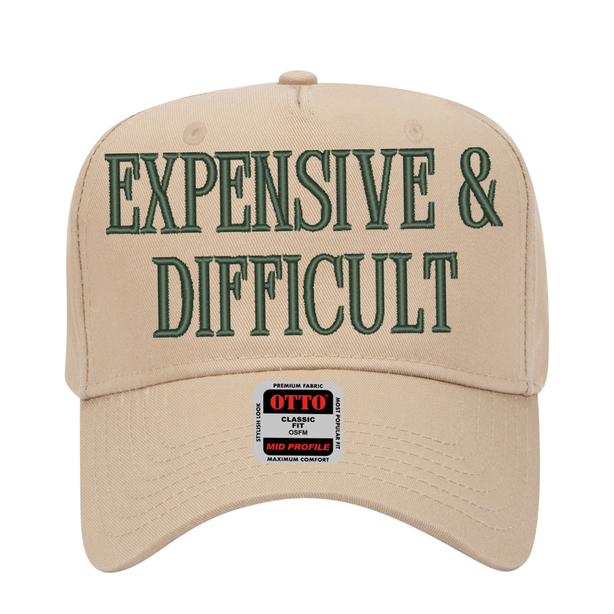 Expensive & Difficult Embroidered Hat – Trucker Hat
