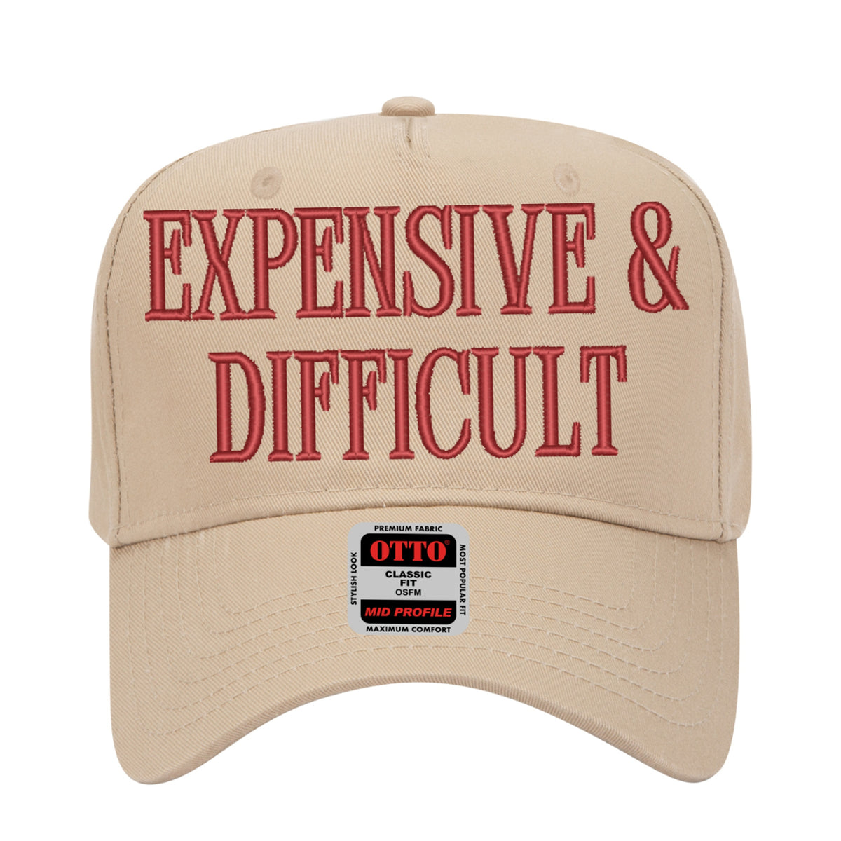 Expensive & Difficult Embroidered Hat – Trucker Hat