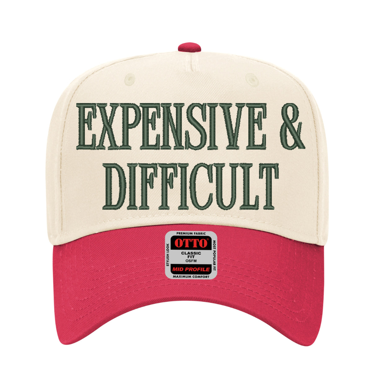 Expensive & Difficult Embroidered Hat – Trucker Hat