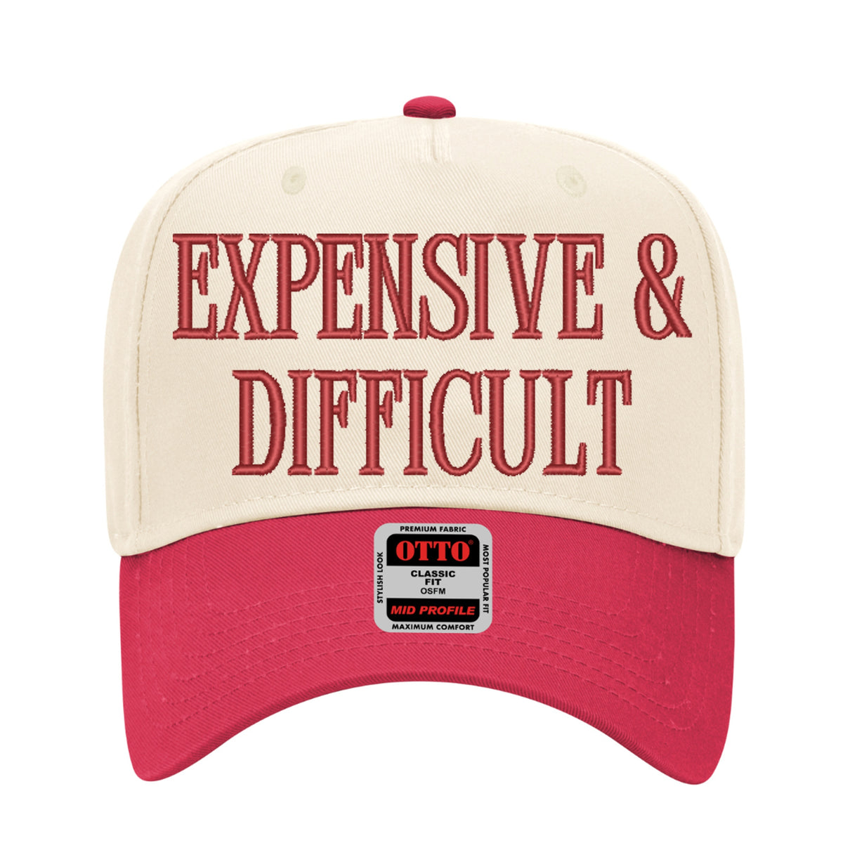 Expensive & Difficult Embroidered Hat – Trucker Hat