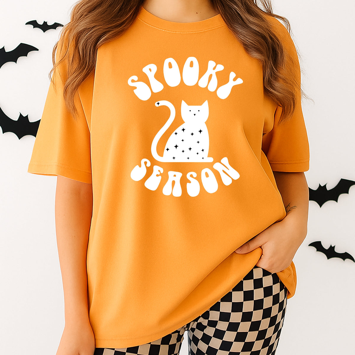 Spooky Cat Season - Adult Comfort Colors T-Shirt