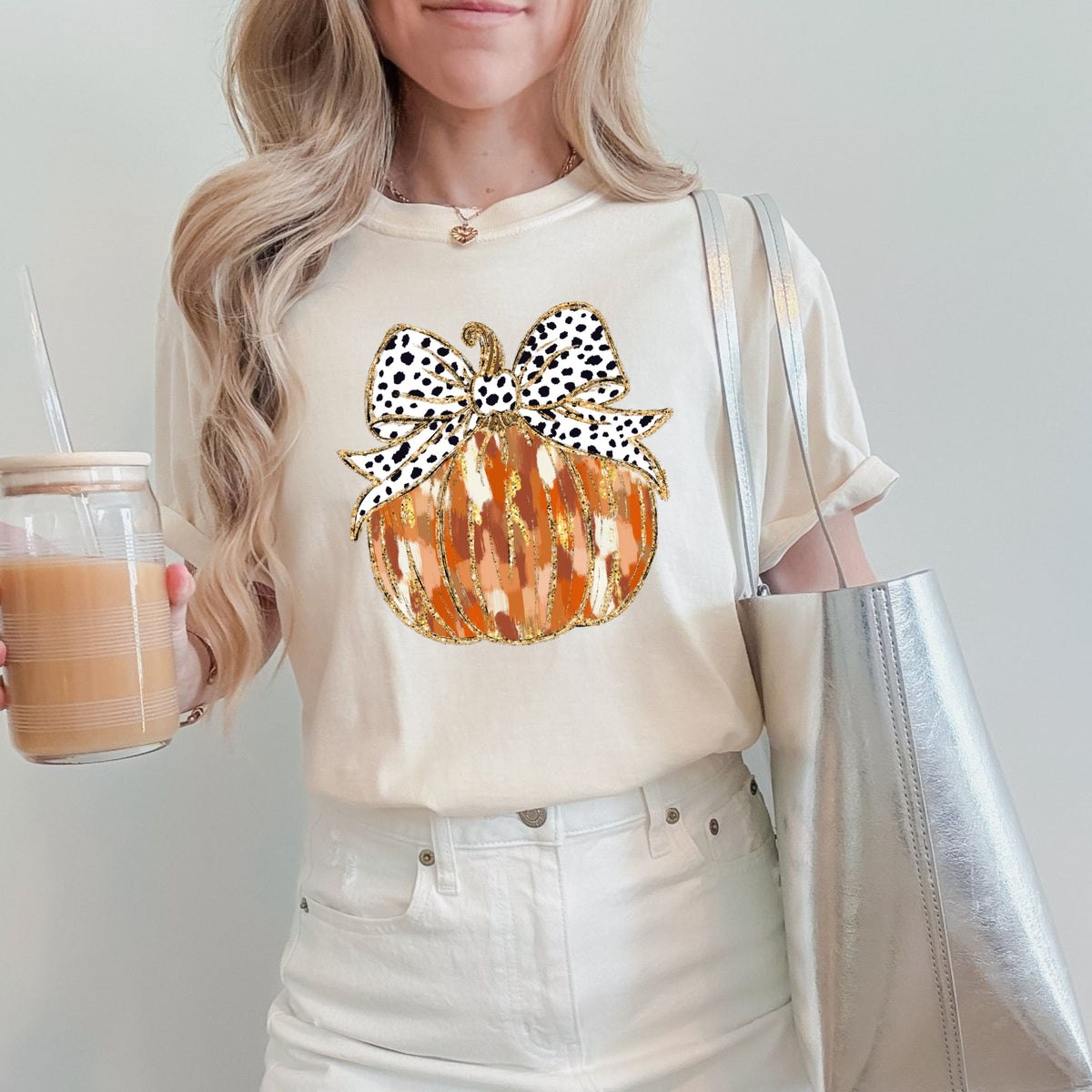 Coquette Orange Pumpkin Gold - Adult Comfort Colors T-Shirt