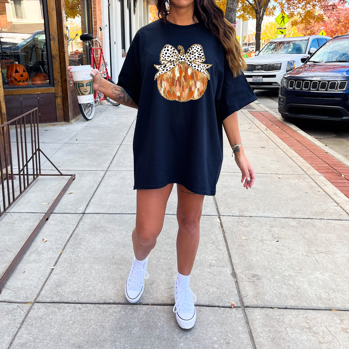 Coquette Orange Pumpkin Gold - Comfort Colors T-Shirt 