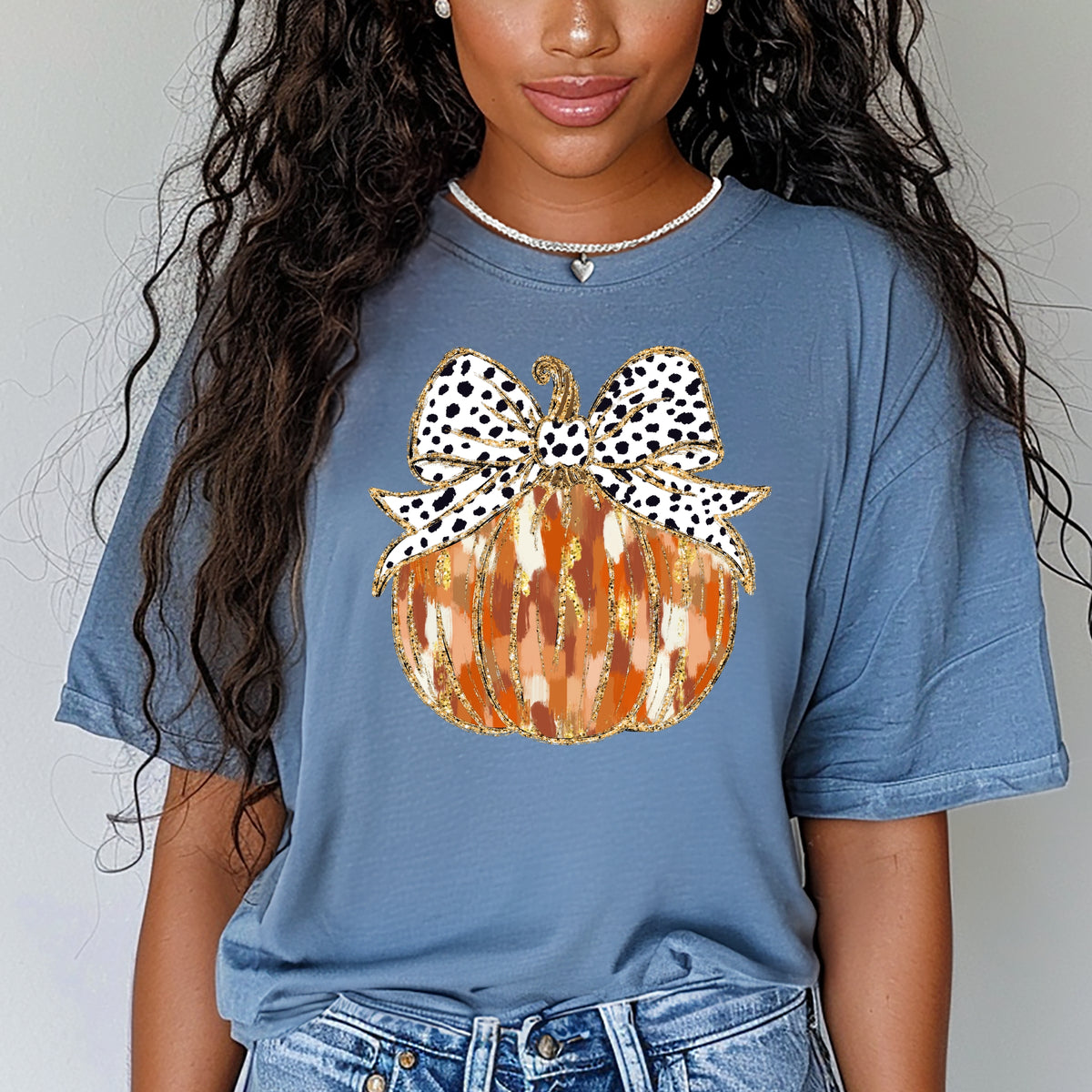 Coquette Orange Pumpkin Gold - Comfort Colors T-Shirt 