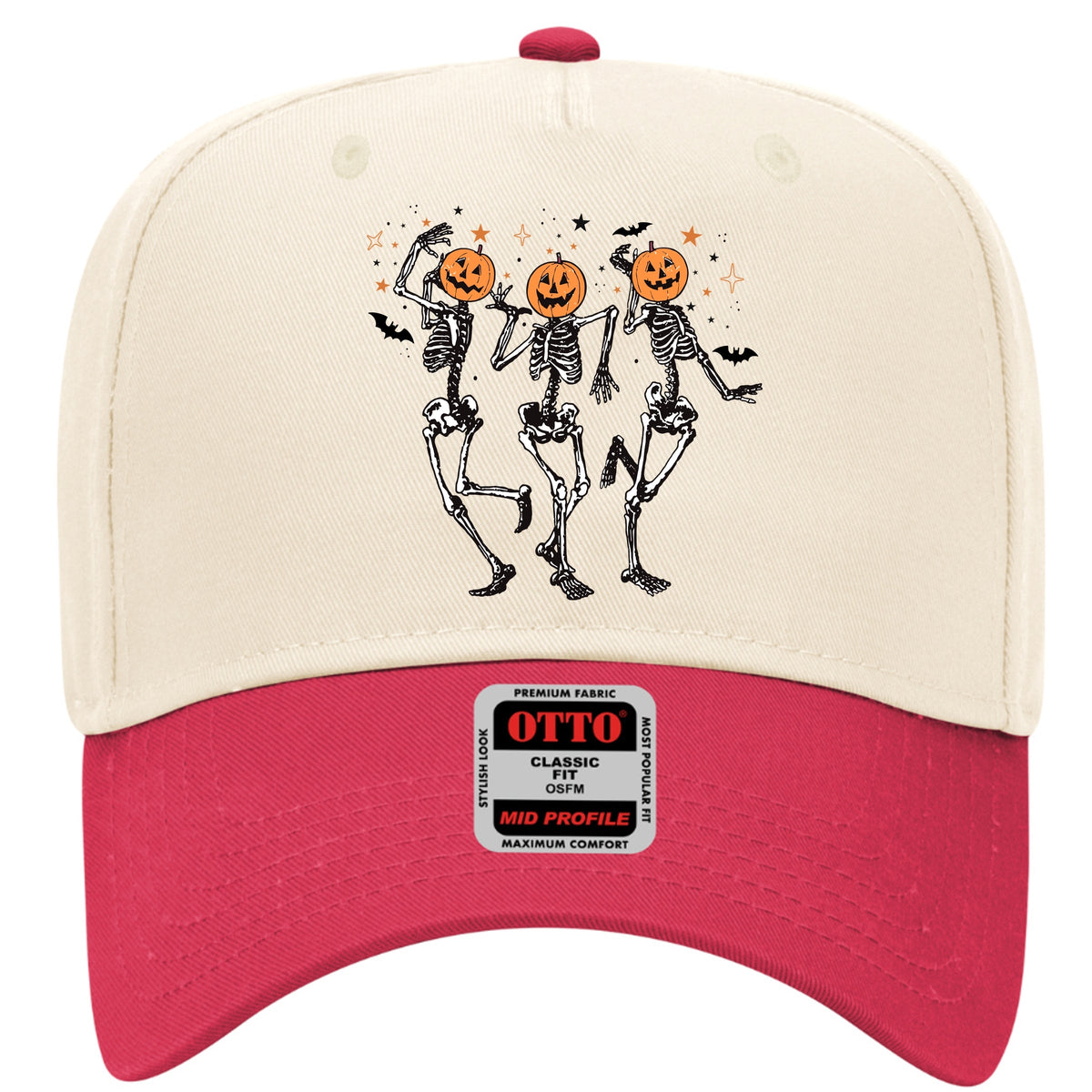 Imperial The Label Pumpkin Skeletons Halloween Printed Trucker Hat