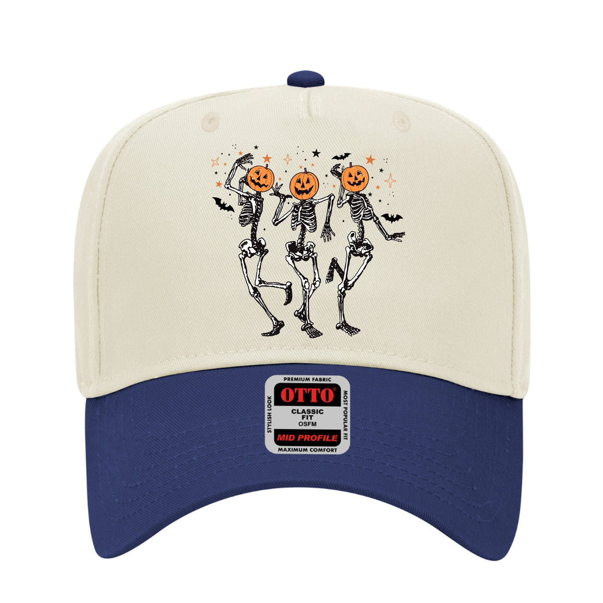 Imperial The Label Pumpkin Skeletons Halloween Printed Trucker Hat