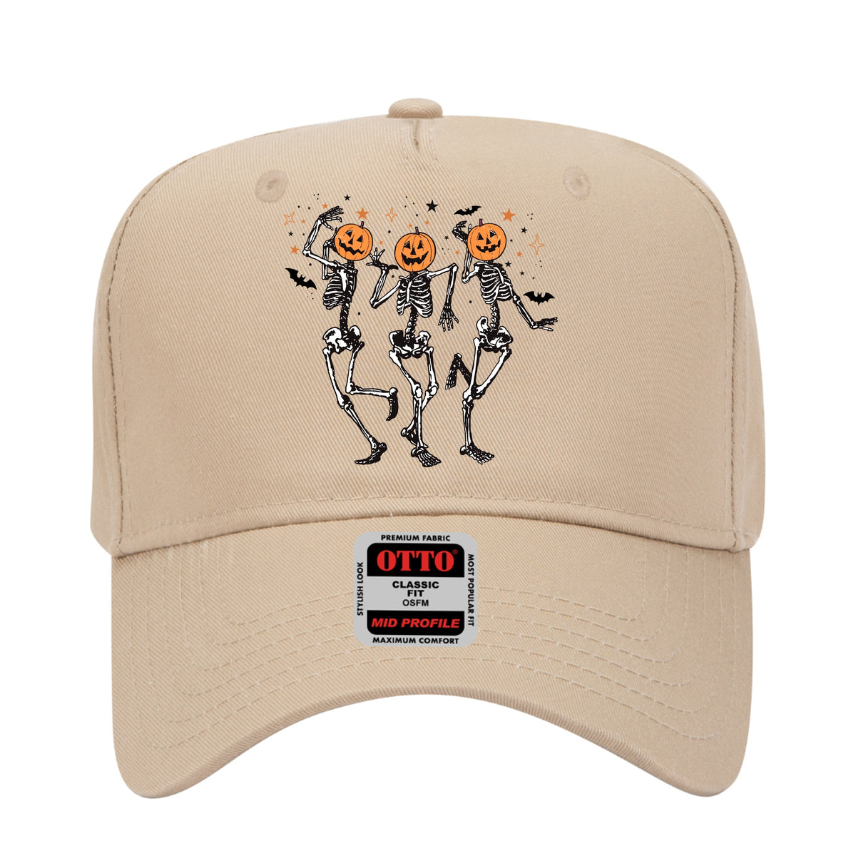 Imperial The Label Pumpkin Skeletons Halloween Printed Trucker Hat