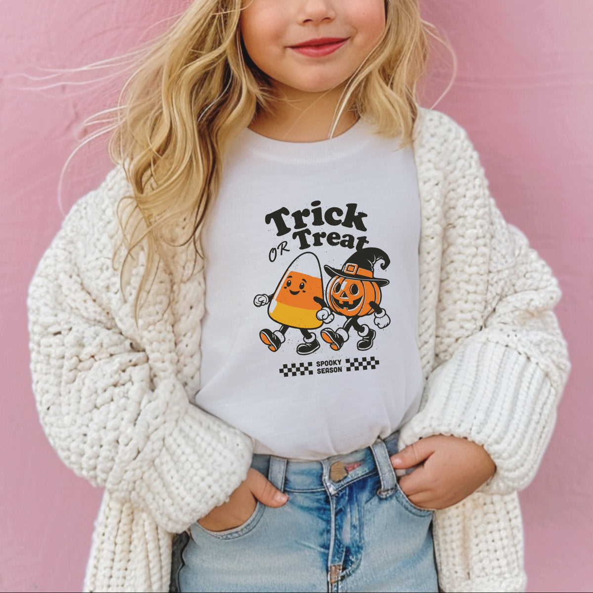 Trick Or Treat Spooky Season Printed Comfort Colors T-Shirt 