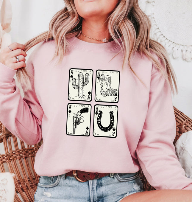 Ace Cards - Adult Crewneck Sweatshirt