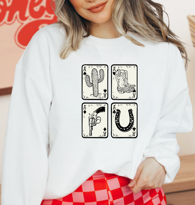 Ace Cards - Adult Crewneck Sweatshirt