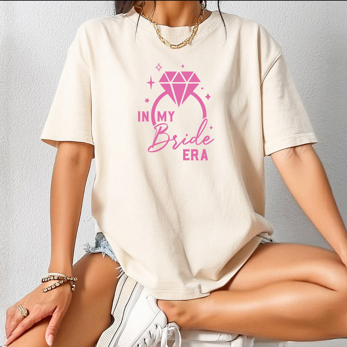 In My Bride Era Printed Comfort Colors T-Shirt 