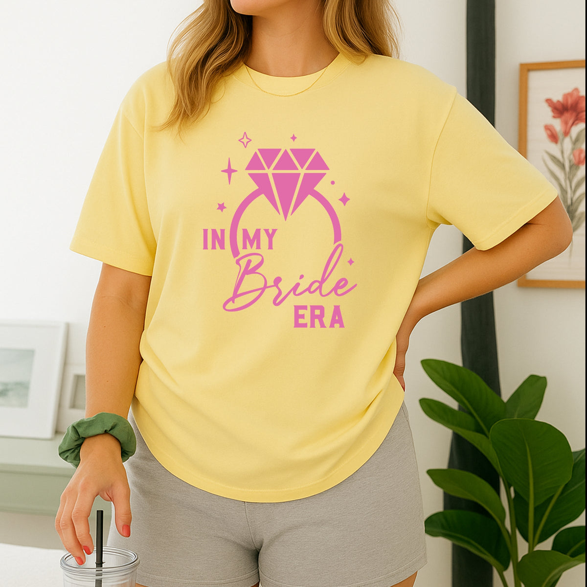 In My Bride Era Printed Comfort Colors T-Shirt 