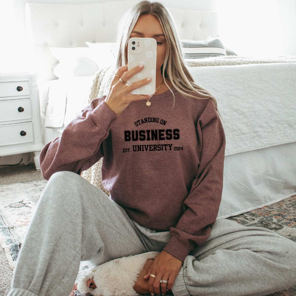 Standing On Business - Adult Crewneck Sweatshirt