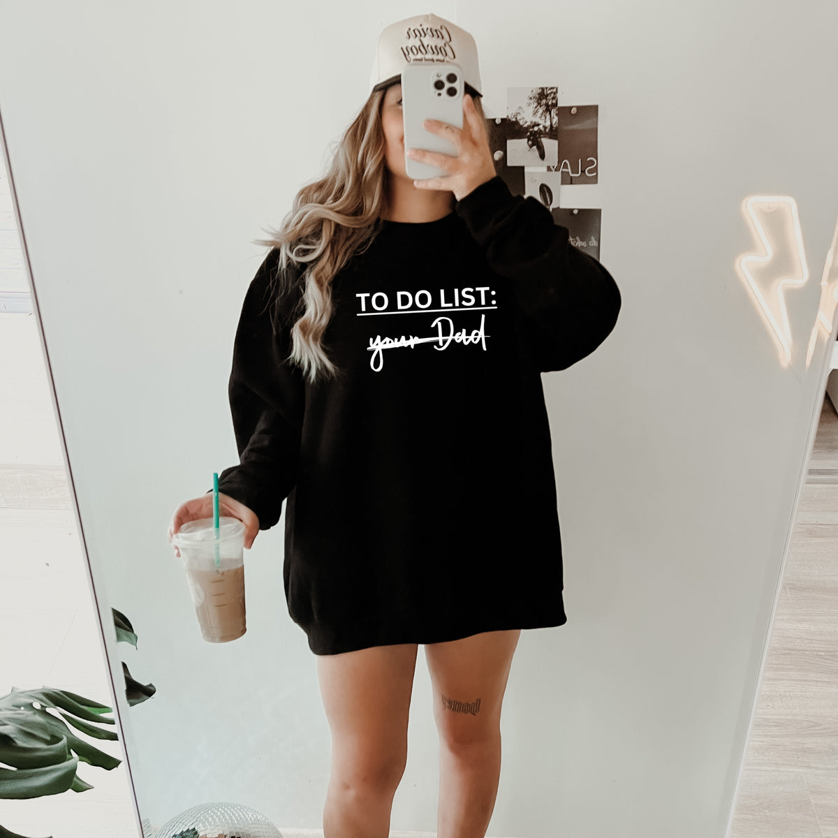 To Do List Your Dad - Adult Crewneck Sweatshirt