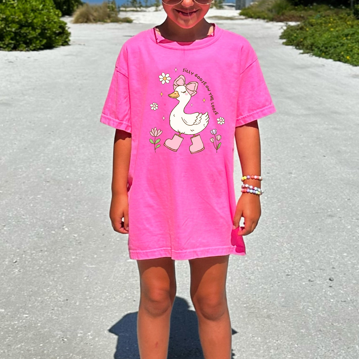 Silly Goose on the Loose Kids  - Youth Comfort Colors T-Shirt