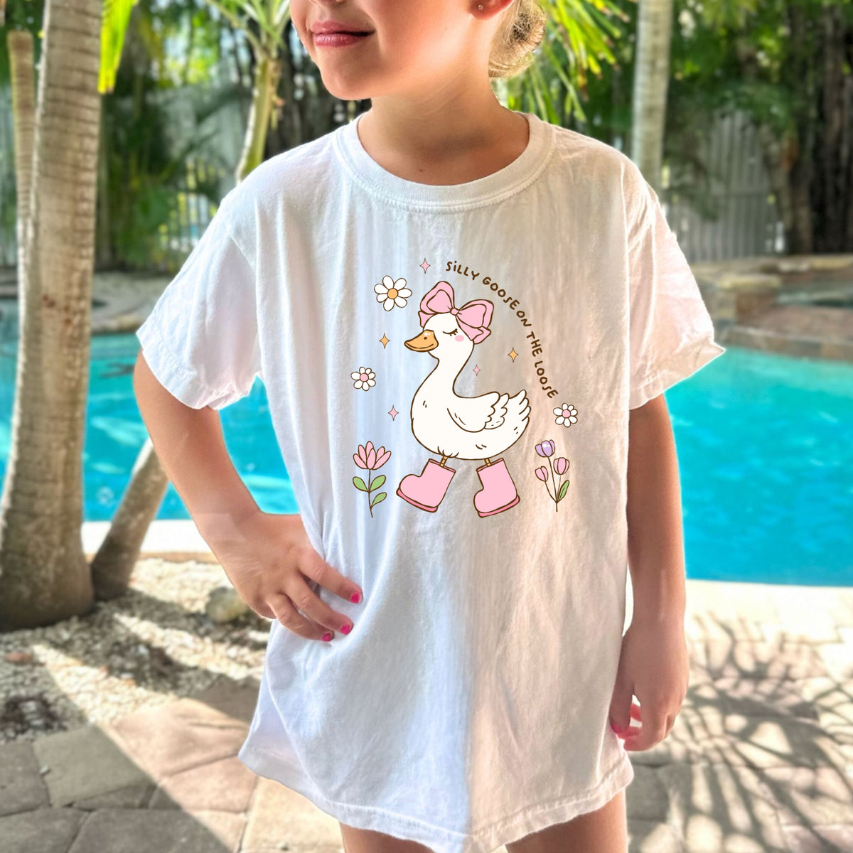 Silly Goose on the Loose  - Youth Comfort Colors T-Shirt
