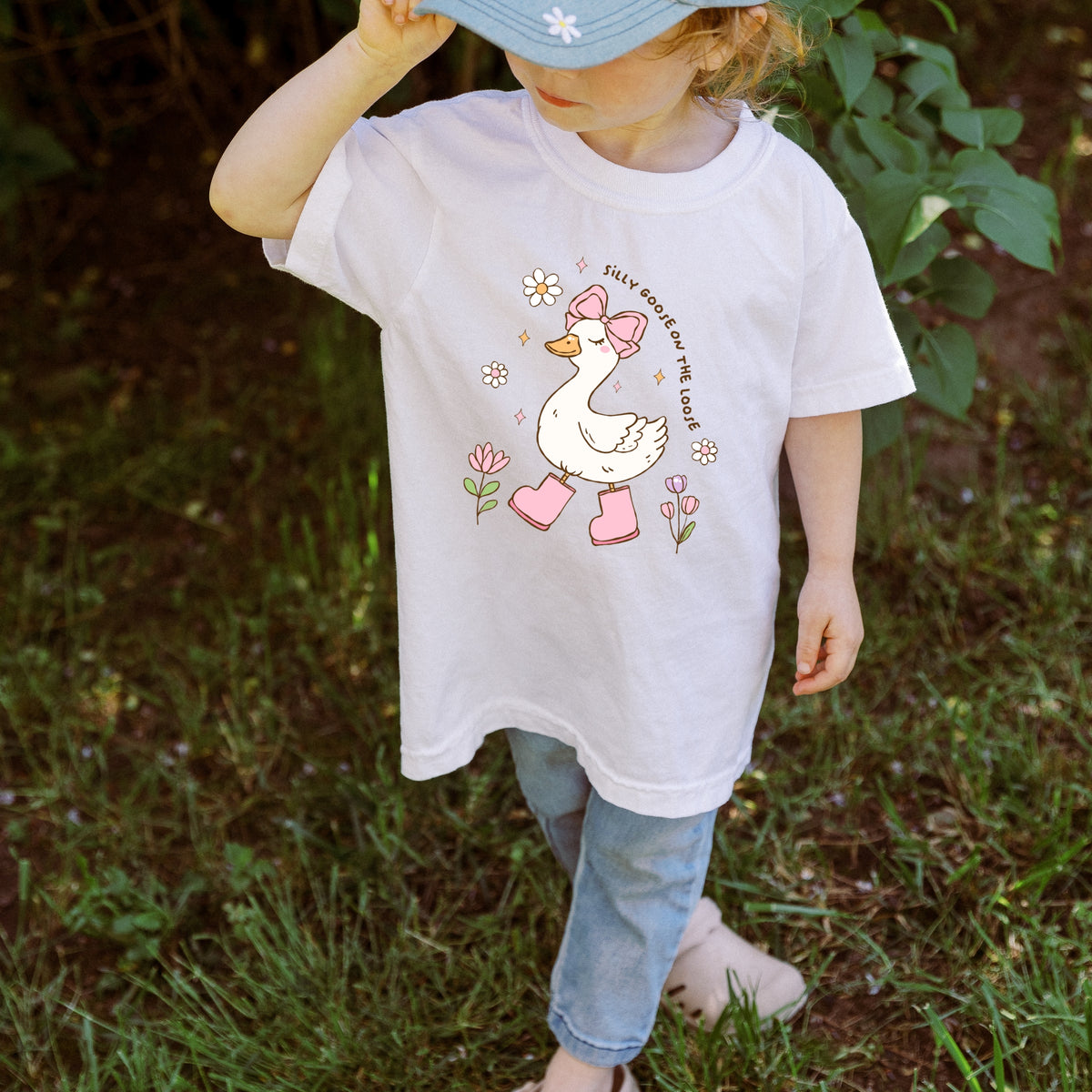 Silly Goose on the Loose Kids  - Youth Comfort Colors T-Shirt
