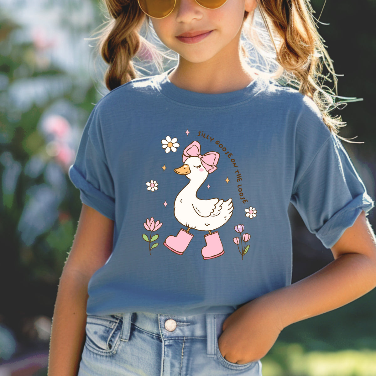 Silly Goose on the Loose Kids  - Youth Comfort Colors T-Shirt