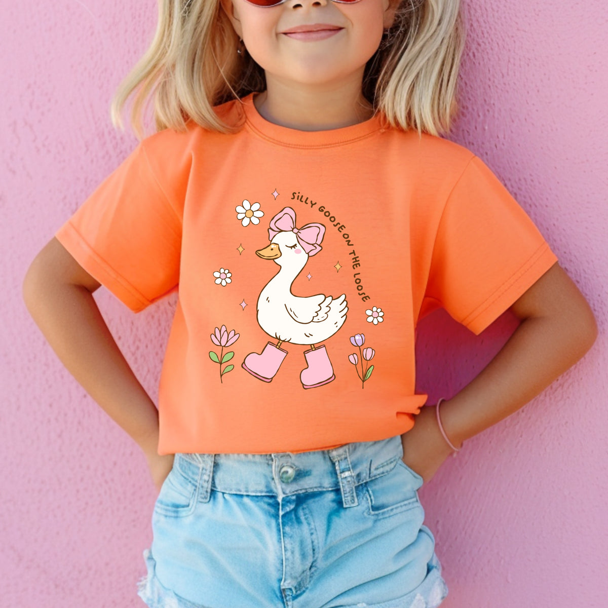 Silly Goose on the Loose Kids  - Youth Comfort Colors T-Shirt