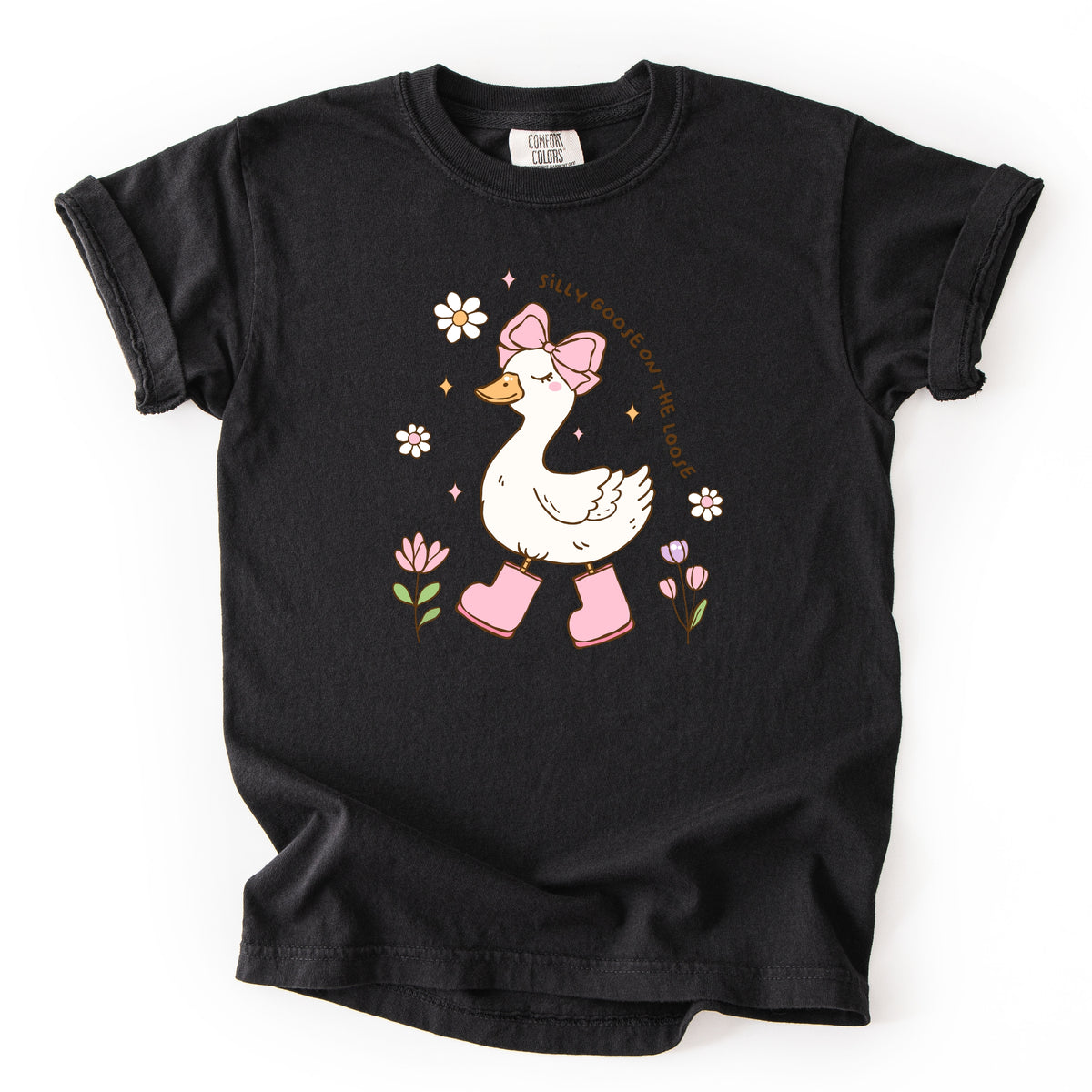 Silly Goose on the Loose  - Youth Comfort Colors T-Shirt