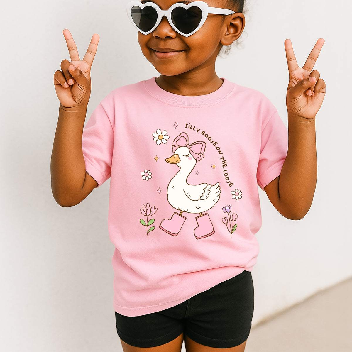 Silly Goose on the Loose Kids  - Youth Comfort Colors T-Shirt