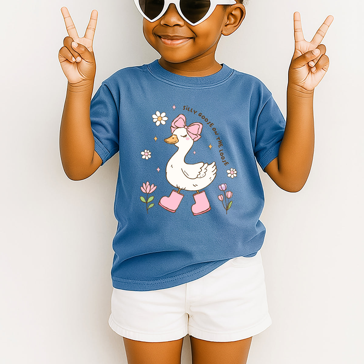Silly Goose on the Loose  - Youth Comfort Colors T-Shirt