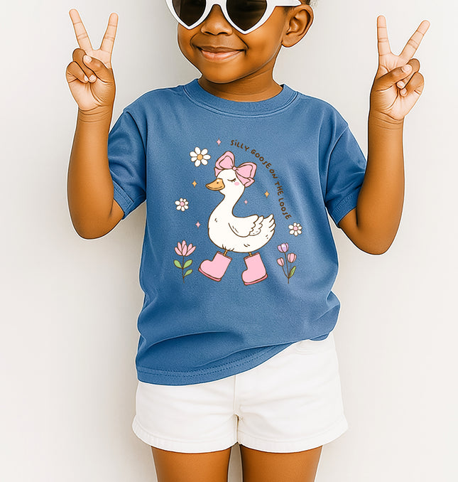 Silly Goose on the Loose  - Youth Comfort Colors T-Shirt