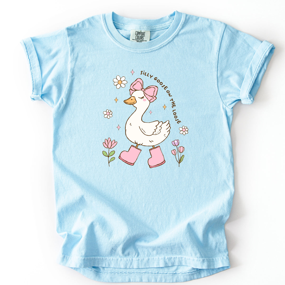 Silly Goose on the Loose  - Youth Comfort Colors T-Shirt