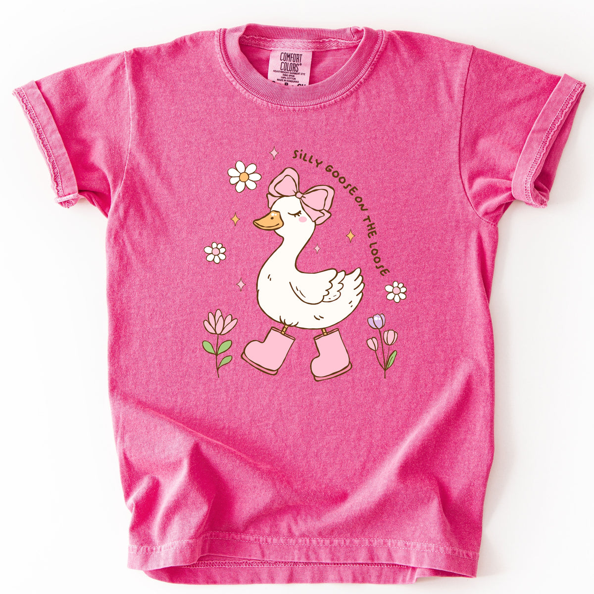 Silly Goose on the Loose  - Youth Comfort Colors T-Shirt