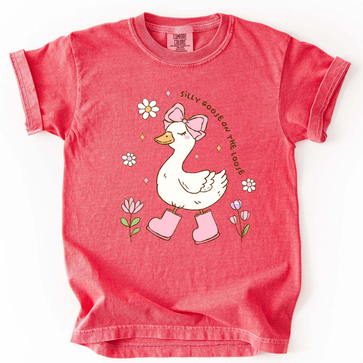 Silly Goose on the Loose  - Youth Comfort Colors T-Shirt