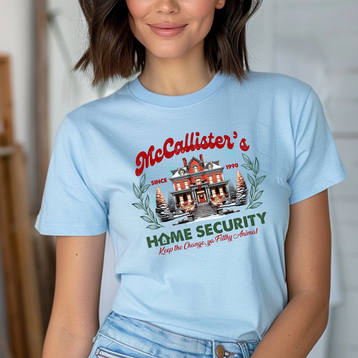 McCallister's Home Security Graphic Shirt - Adult Softstyle 