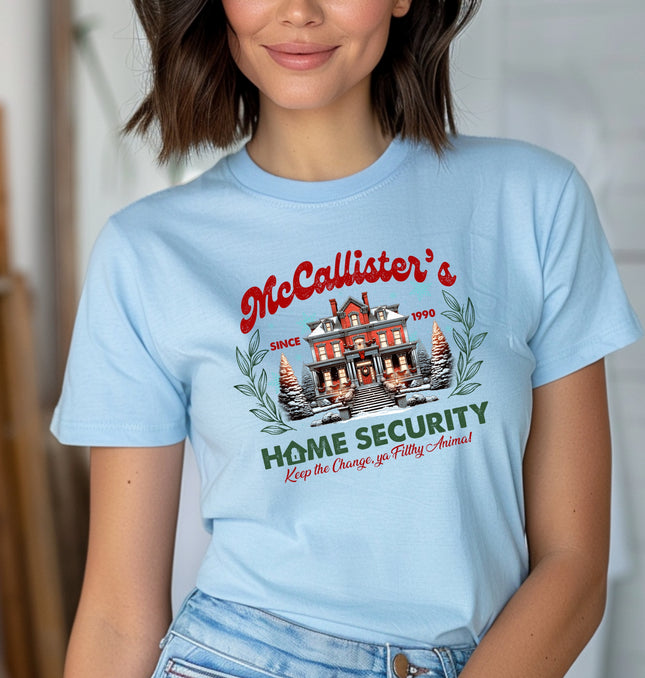 McCallister's Home Security Graphic Shirt - Adult Softstyle 