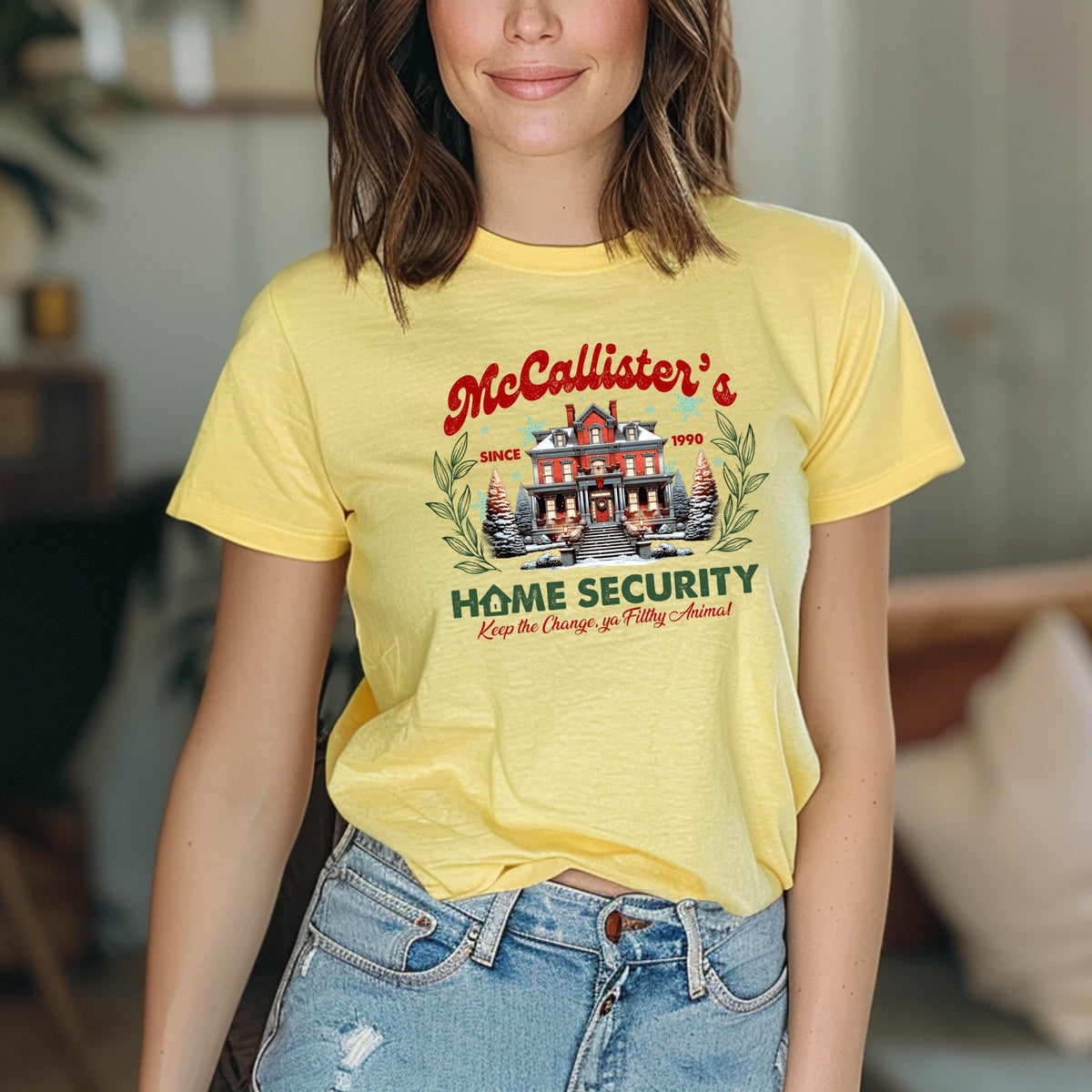McCallister's Home Security Graphic Shirt - Adult Softstyle 