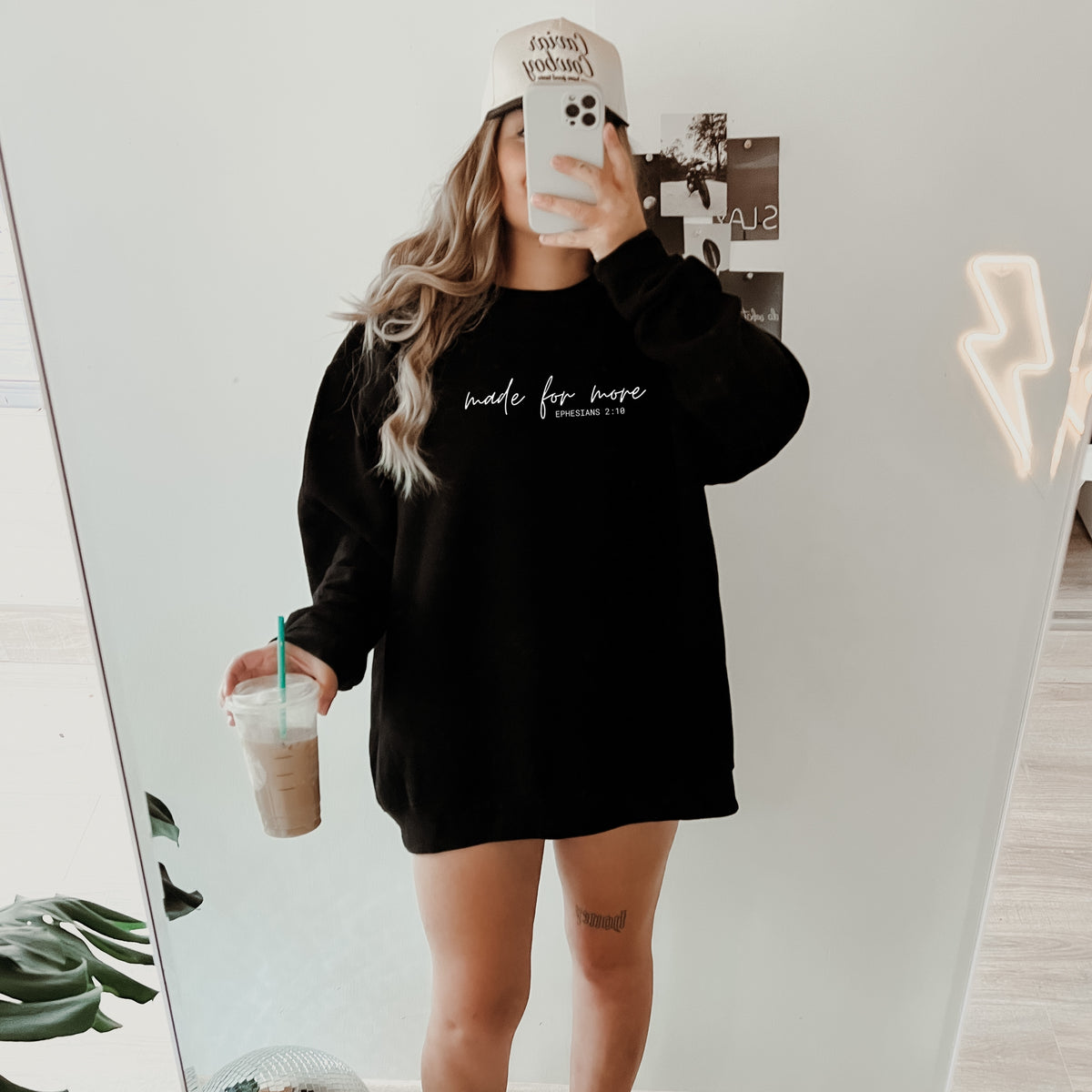 Made For More Ephesians 2:10 - Adult Crewneck Sweatshirt