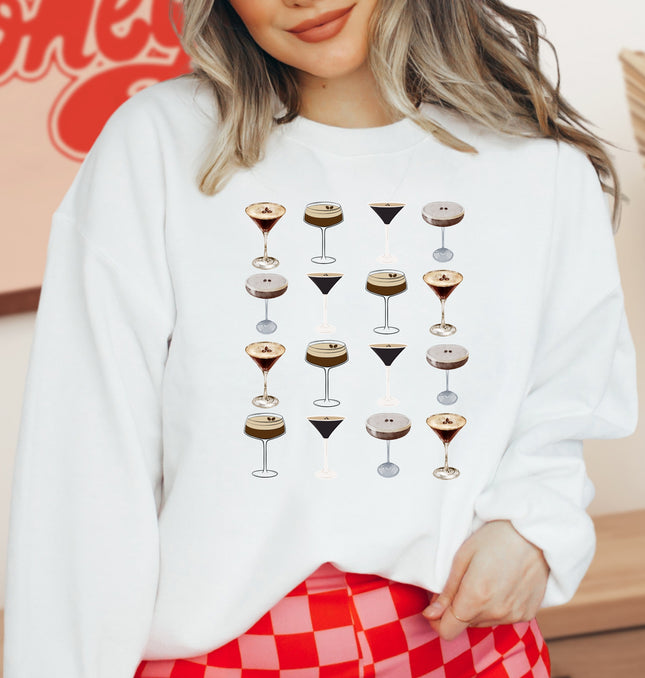 Espresso Martini Shots - Adult Crewneck Sweatshirt
