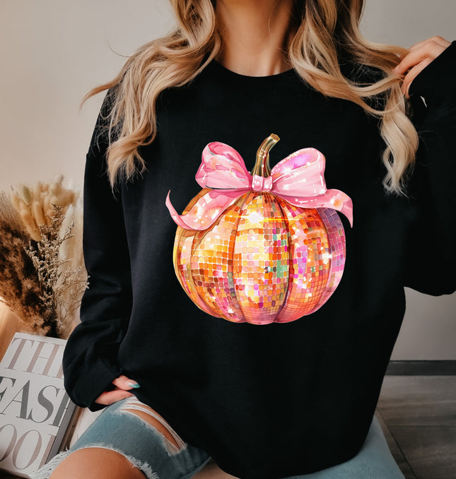 Pumpkin Disco Halloween - Adult Crewneck Sweatshirt