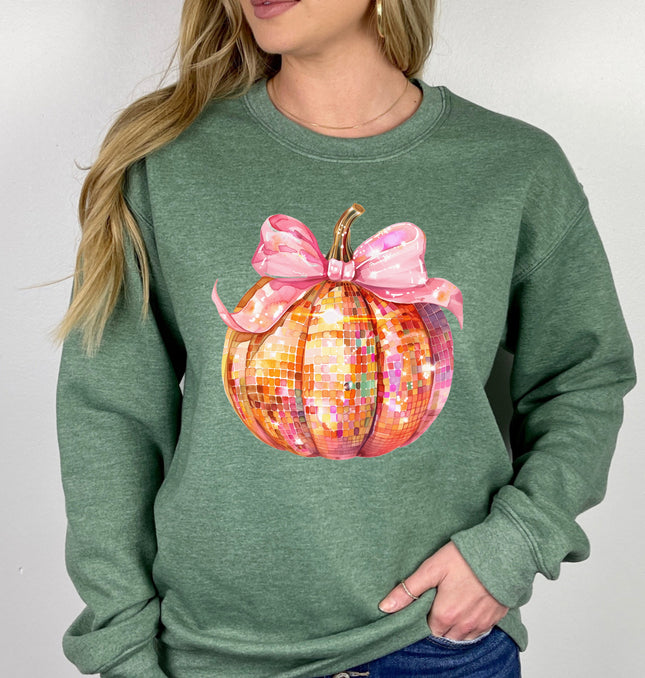 Pumpkin Disco Halloween - Adult Crewneck Sweatshirt