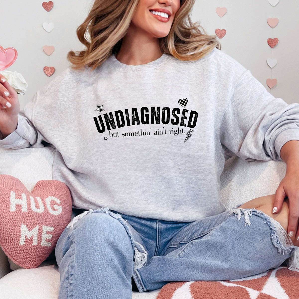 Undiagnosed But Somethin' Ain't Right - Adult Crewneck Sweatshirt