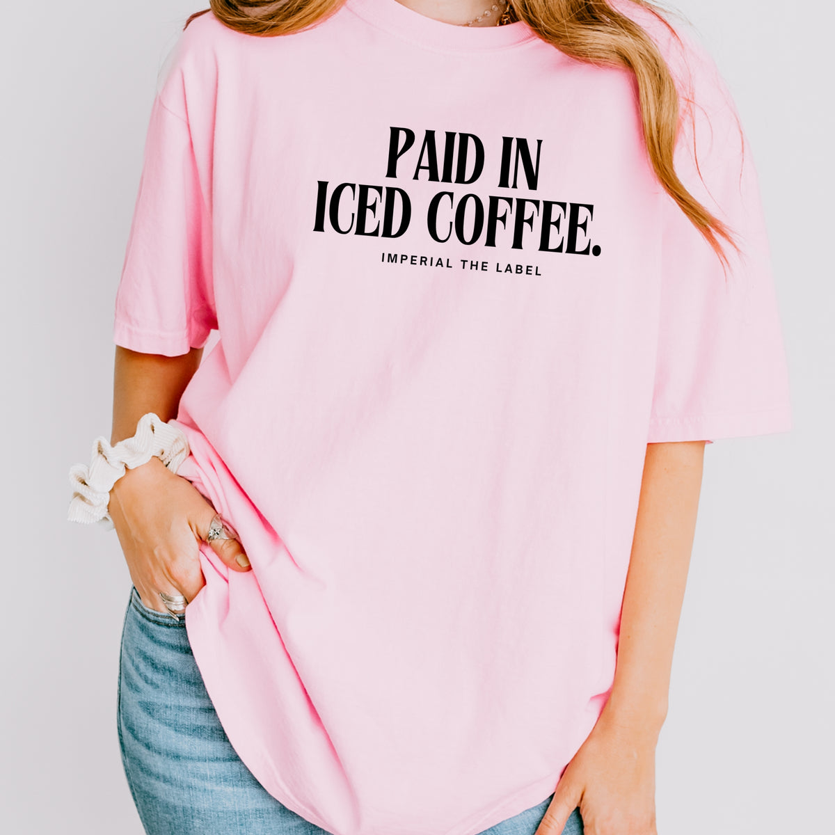 Paid In Ice Coffee - Adult  Comfort Colors T-Shirt