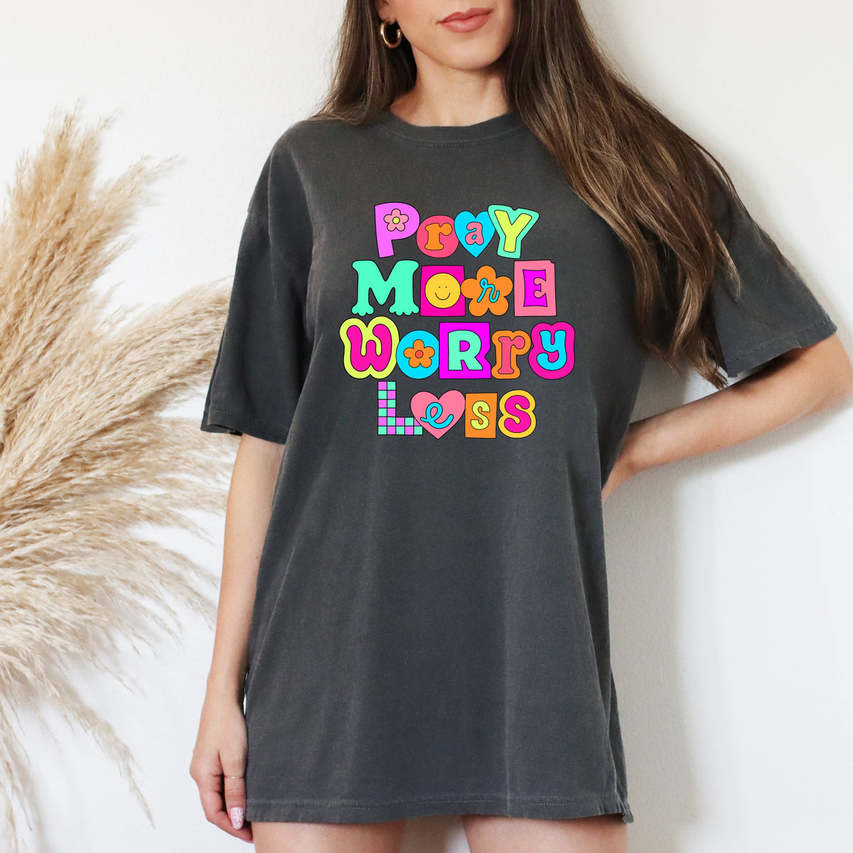 Pray More Worry Less - Adult Comfort Colors T-Shirt