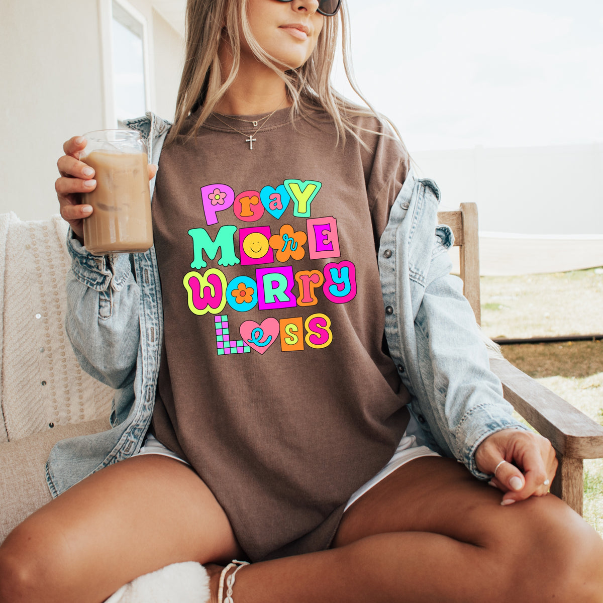 Pray More Worry Less - Adult Comfort Colors T-Shirt