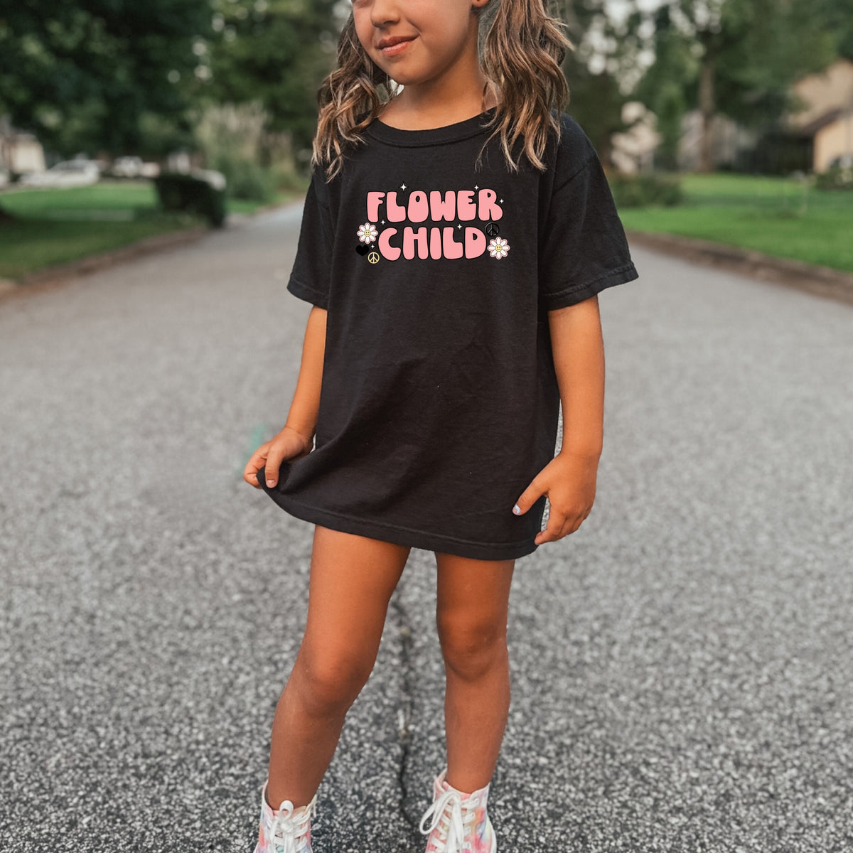 Flower Child Kids – Youth Comfort Colors T-Shirt