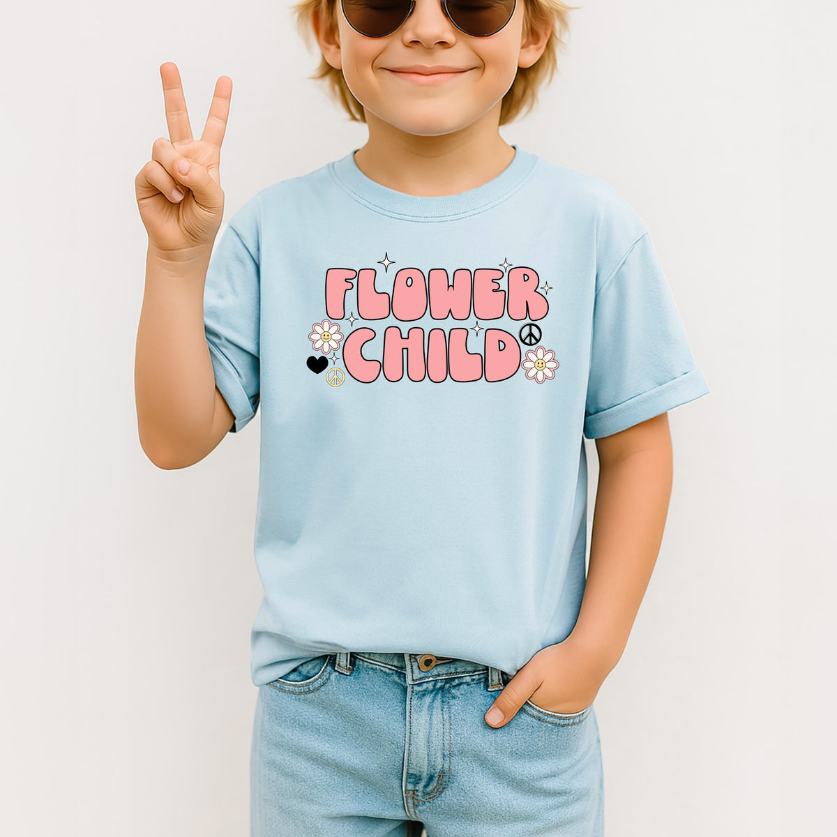 Flower Child Kids – Youth Comfort Colors T-Shirt