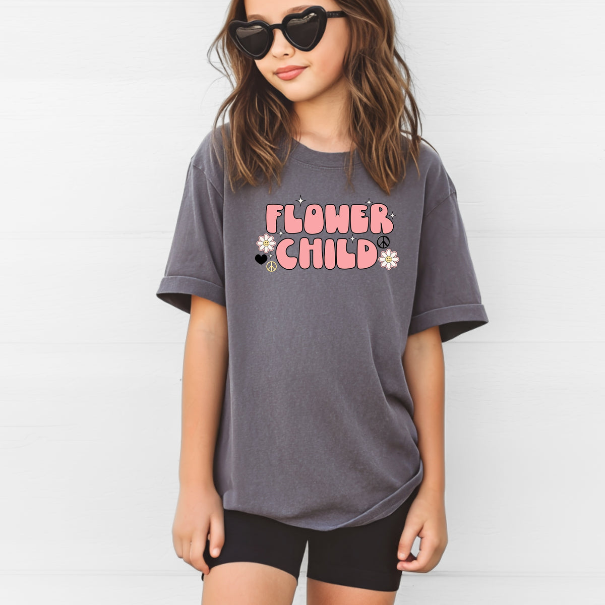 Flower Child Kids – Youth Comfort Colors T-Shirt