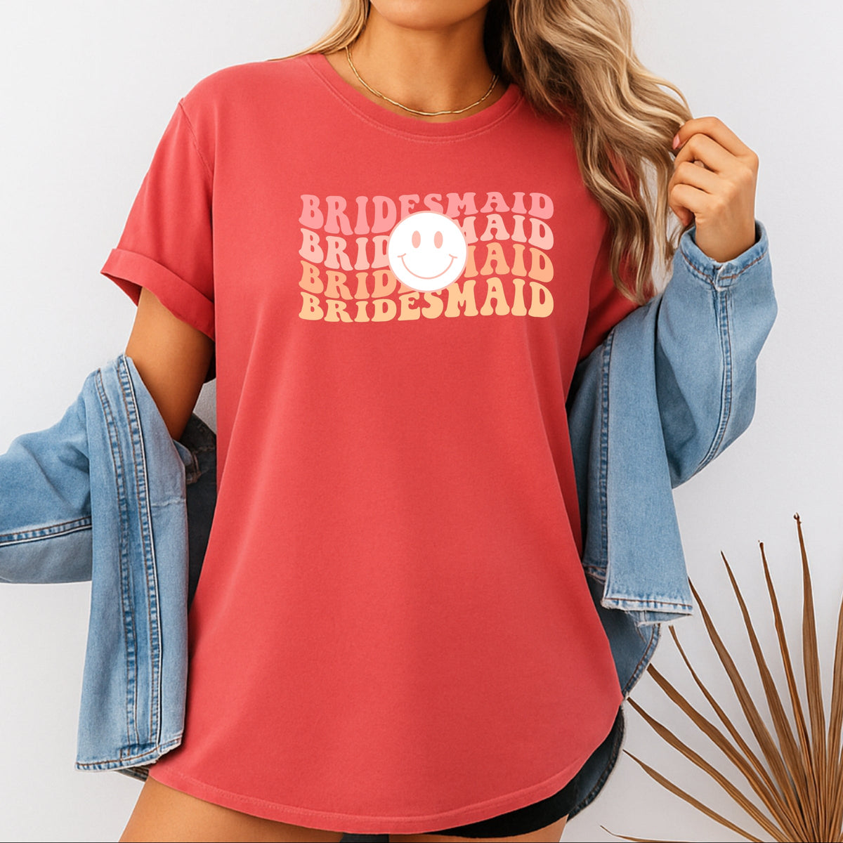 Bridesmaid Printed Comfort Colors T-Shirt 