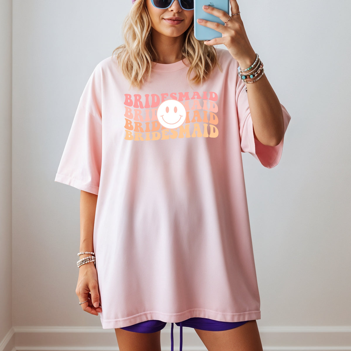 Bridesmaid Printed Comfort Colors T-Shirt 